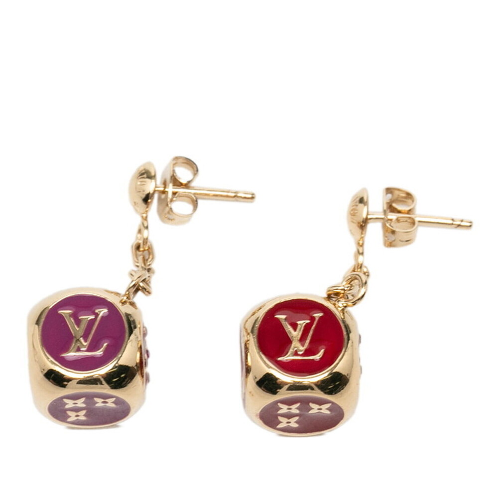 LOUIS VUITTON Purple Earrings